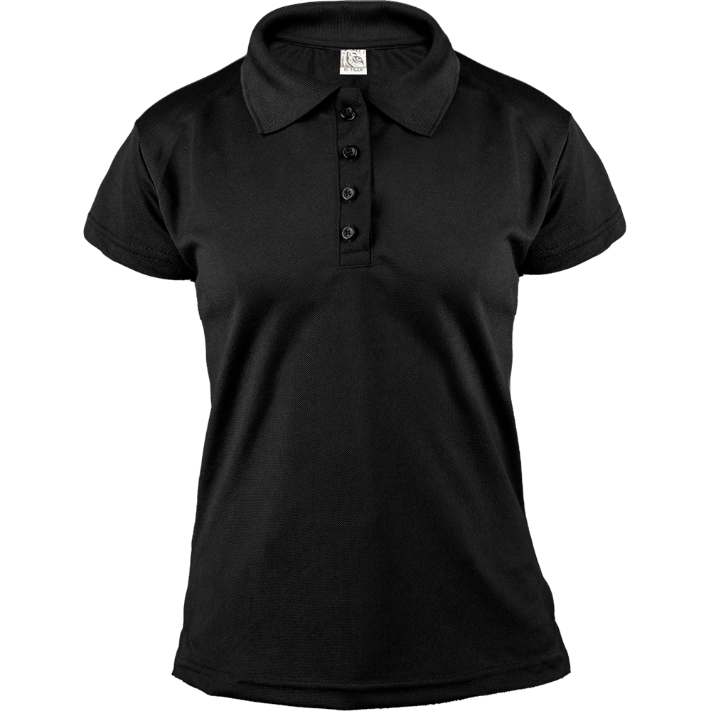 Playera polo negra mujer online